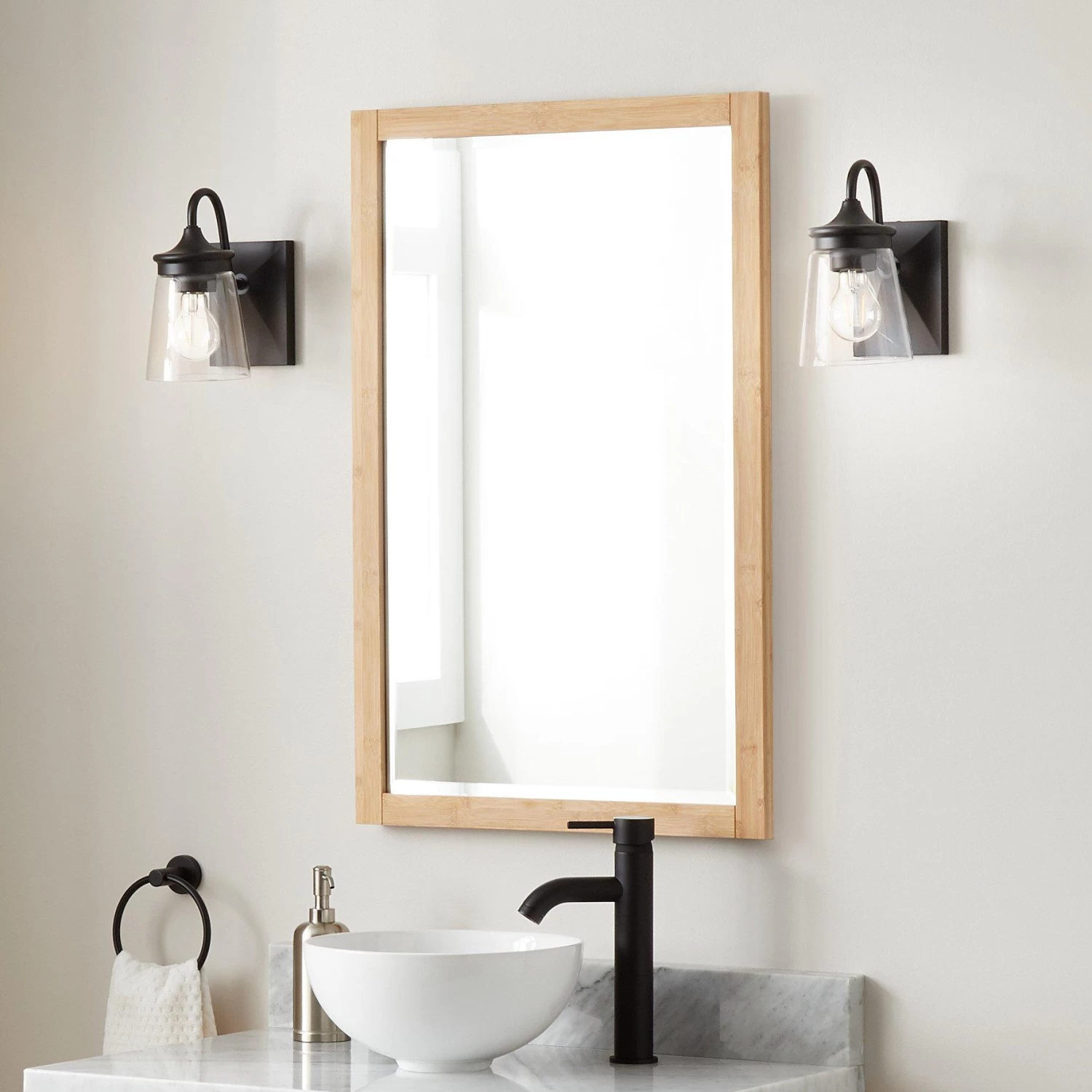 Burfield Bamboo Vanity Mirror - Natural Bamboo