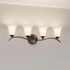 Columbus 4-Light Vanity Light - Umber Bronze