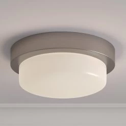 Leavells 2-Light Flush-Mount Ceiling Light - Opal Shade
