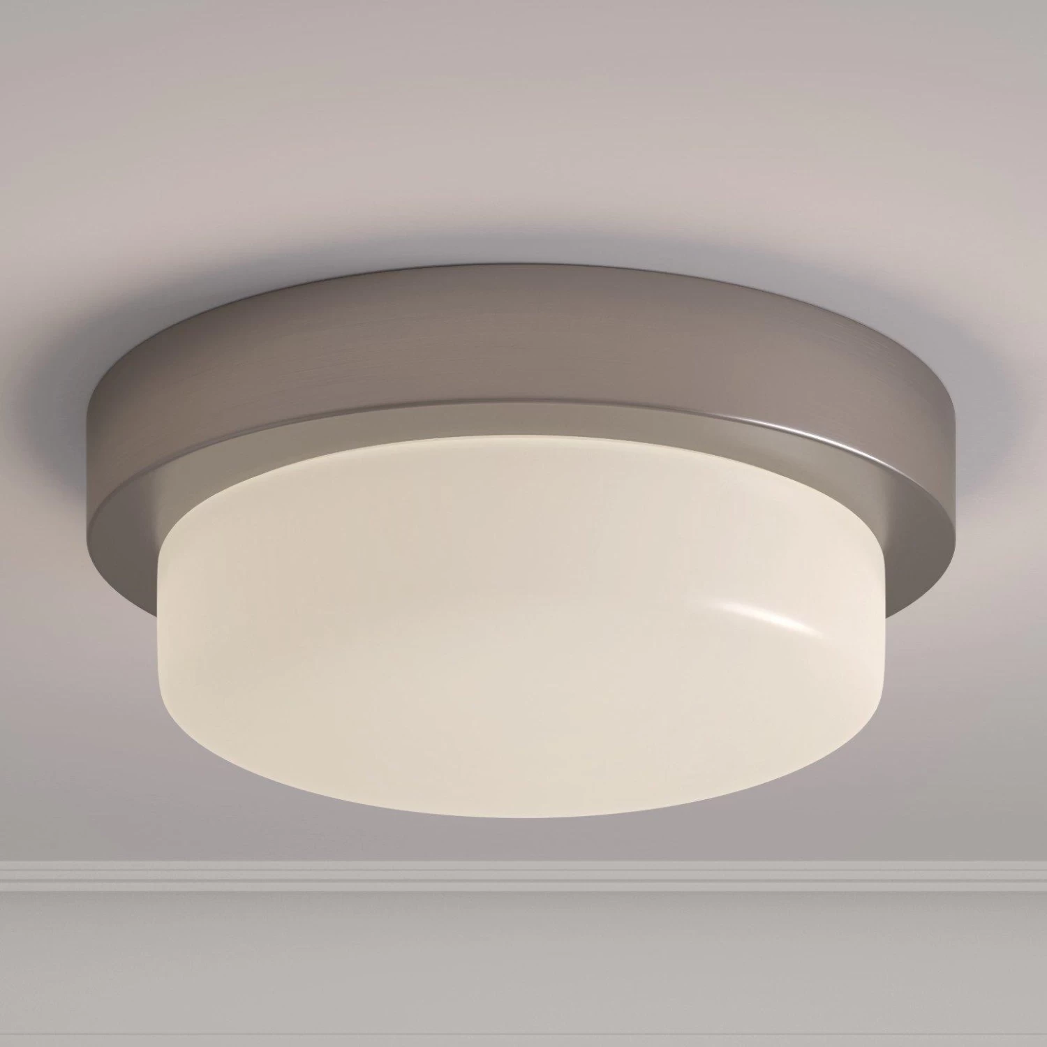 Leavells 2-Light Flush-Mount Ceiling Light - Opal Shade