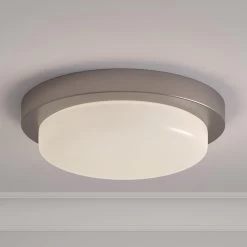 Leavells 3-Light Flush-Mount Ceiling Light - Opal Shade