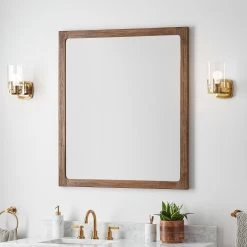 36" Manolin Vanity Mirror - Aged Auburn