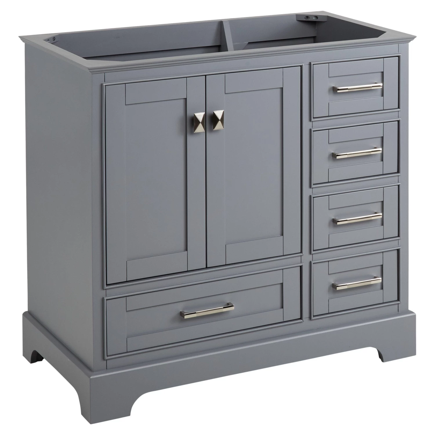 36" Quen Vanity - Gray - Vanity Cabinet Only