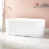 67" Arya Acrylic Freestanding Tub
