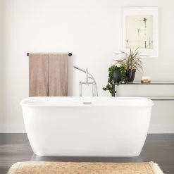 63" Rassi Acrylic Freestanding Tub