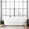 70" Ashington Acrylic Freestanding Tub - Tap Deck Left