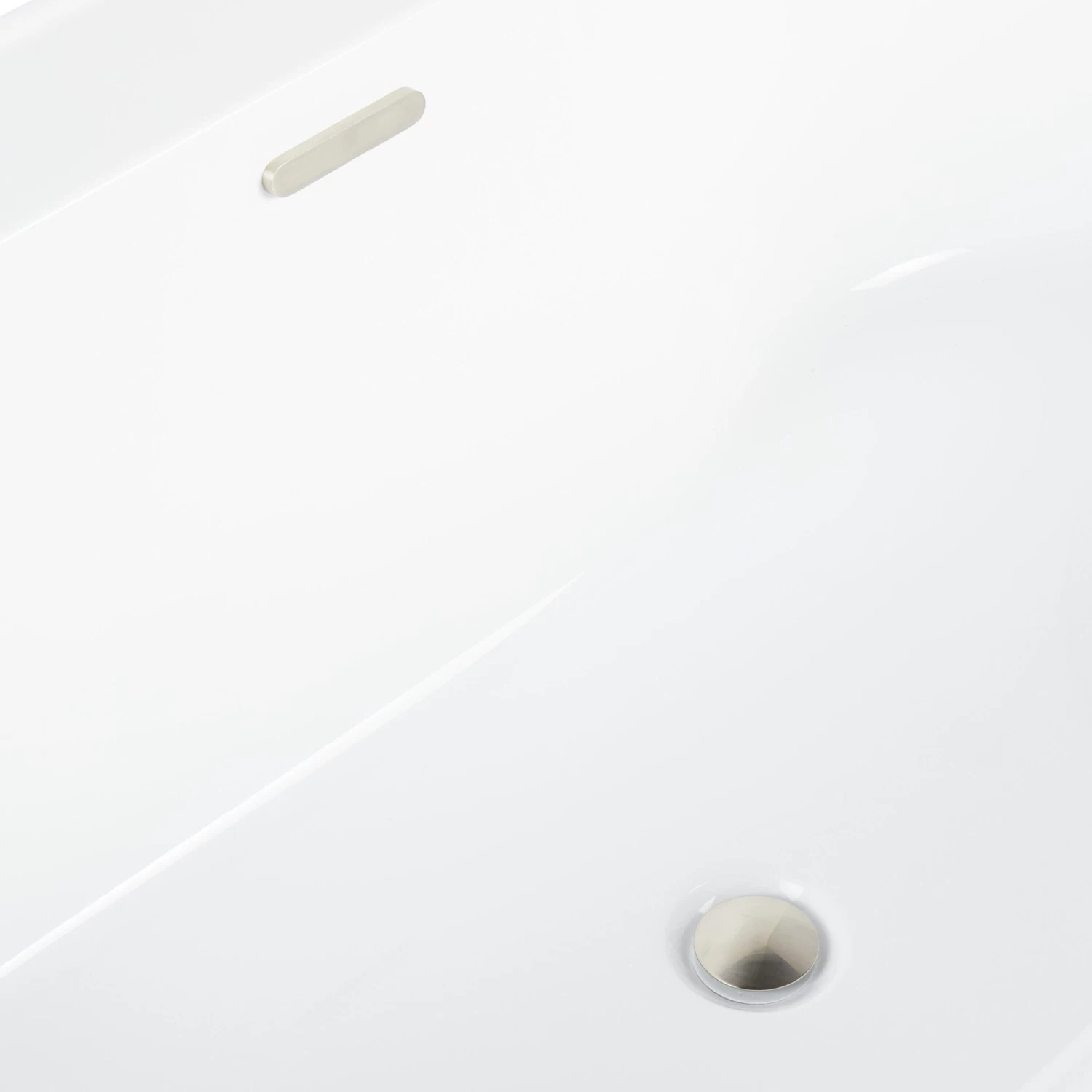 70" Ashington Acrylic Freestanding Tub - Tap Deck Left - Image 6