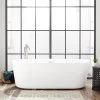 70" Ashington Acrylic Freestanding Tub - Tap Deck Right