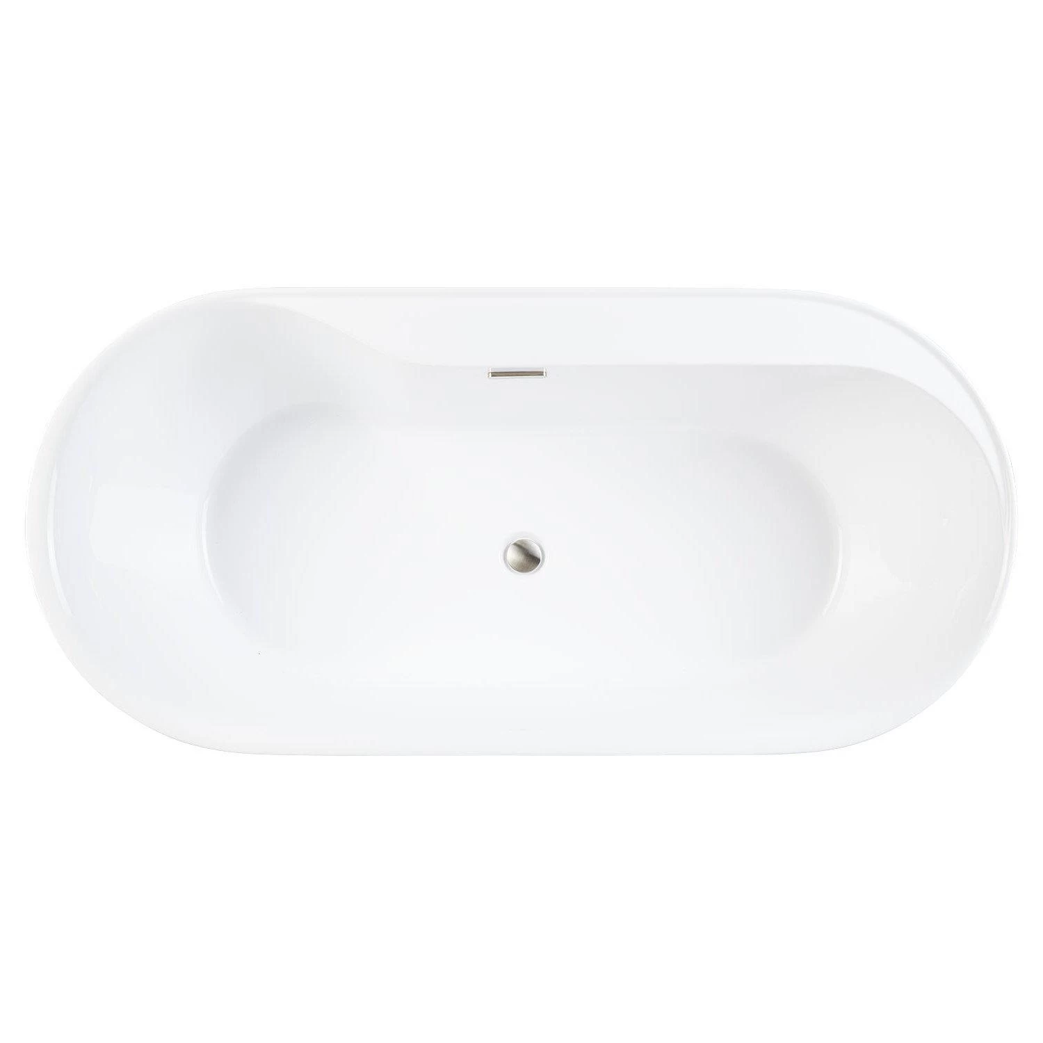 70" Ashington Acrylic Freestanding Tub - Tap Deck Right - Image 4