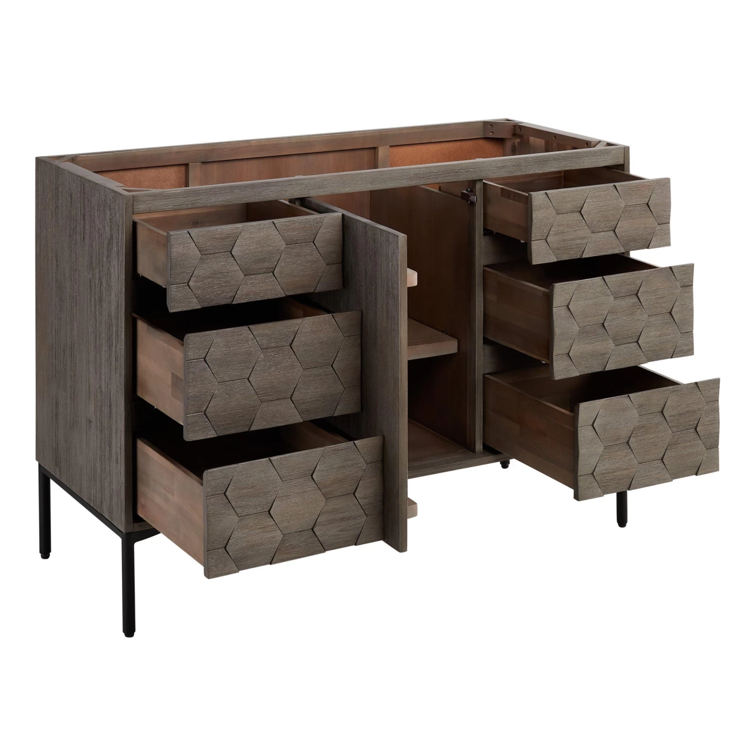 48" Devora Console Vanity With Undermount Sink - Port Gray - Image 4