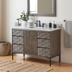 48" Devora Console Vanity With Undermount Sink - Port Gray