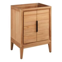 24" Aliso Teak Vanity - Natural Teak - Vanity Cabinet Only