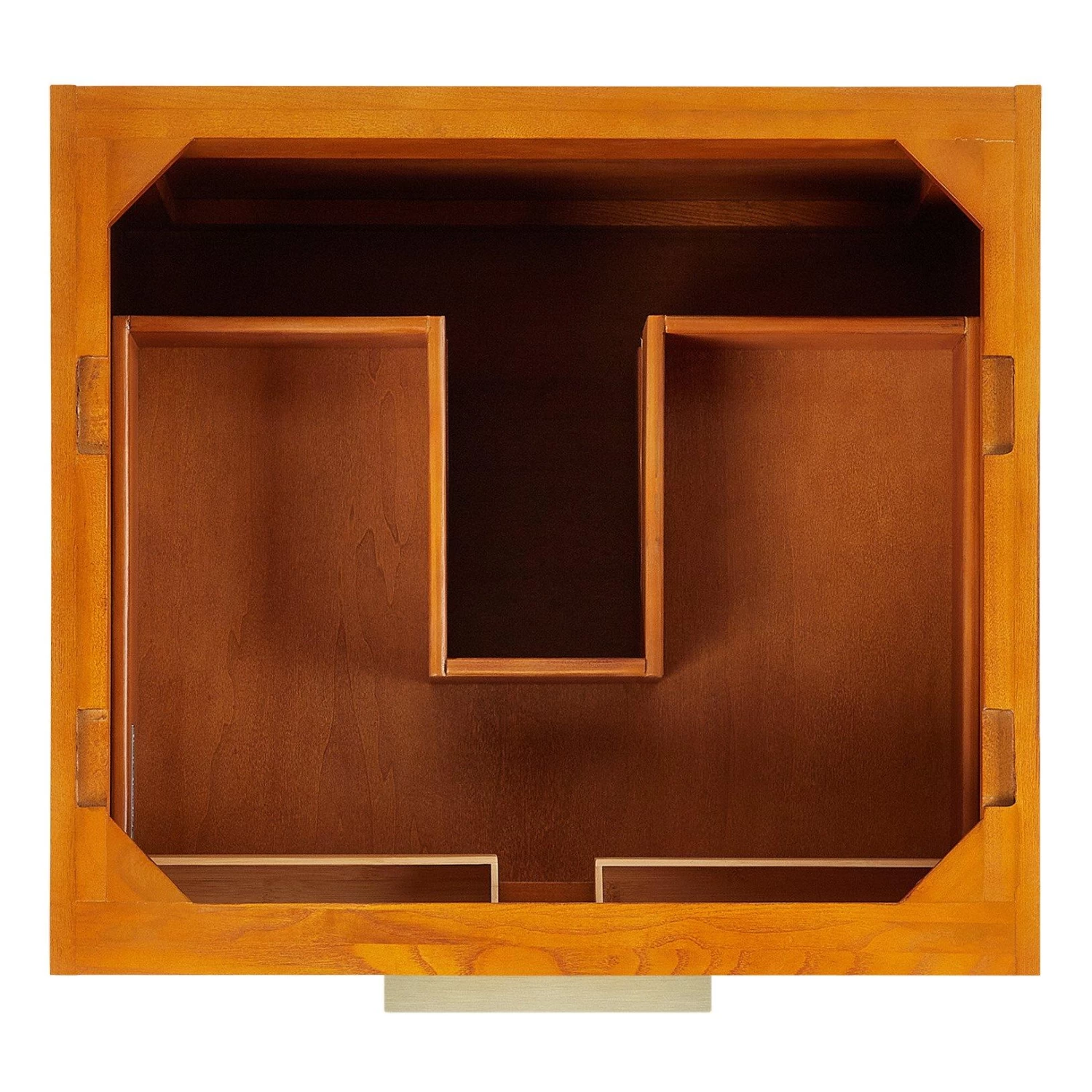 24" Dita Wall-Mount Vanity With Rectangular Undermount Sink - Honey Oak - Image 7