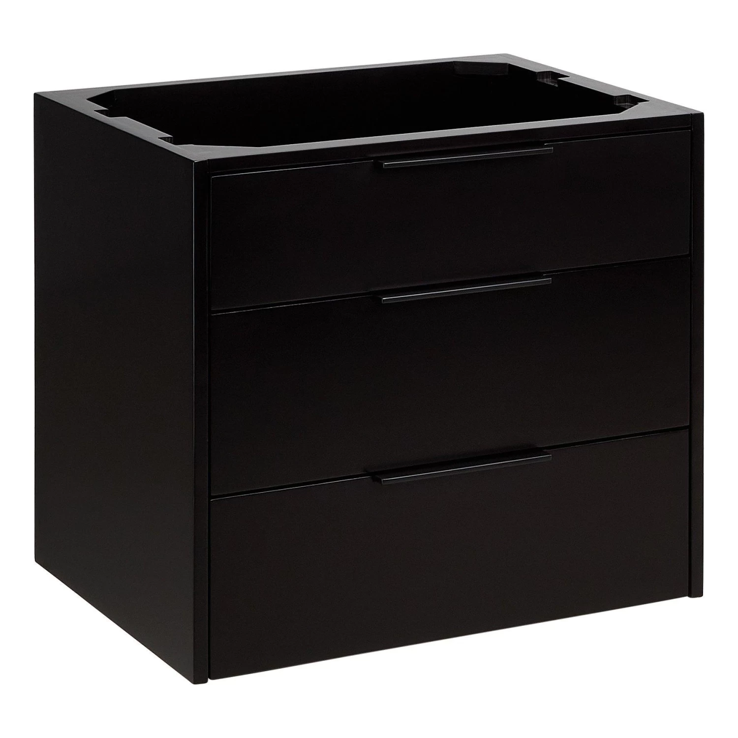 24" Dita Wall-Mount Vanity With Rectangular Undermount Sink - Black - Image 4