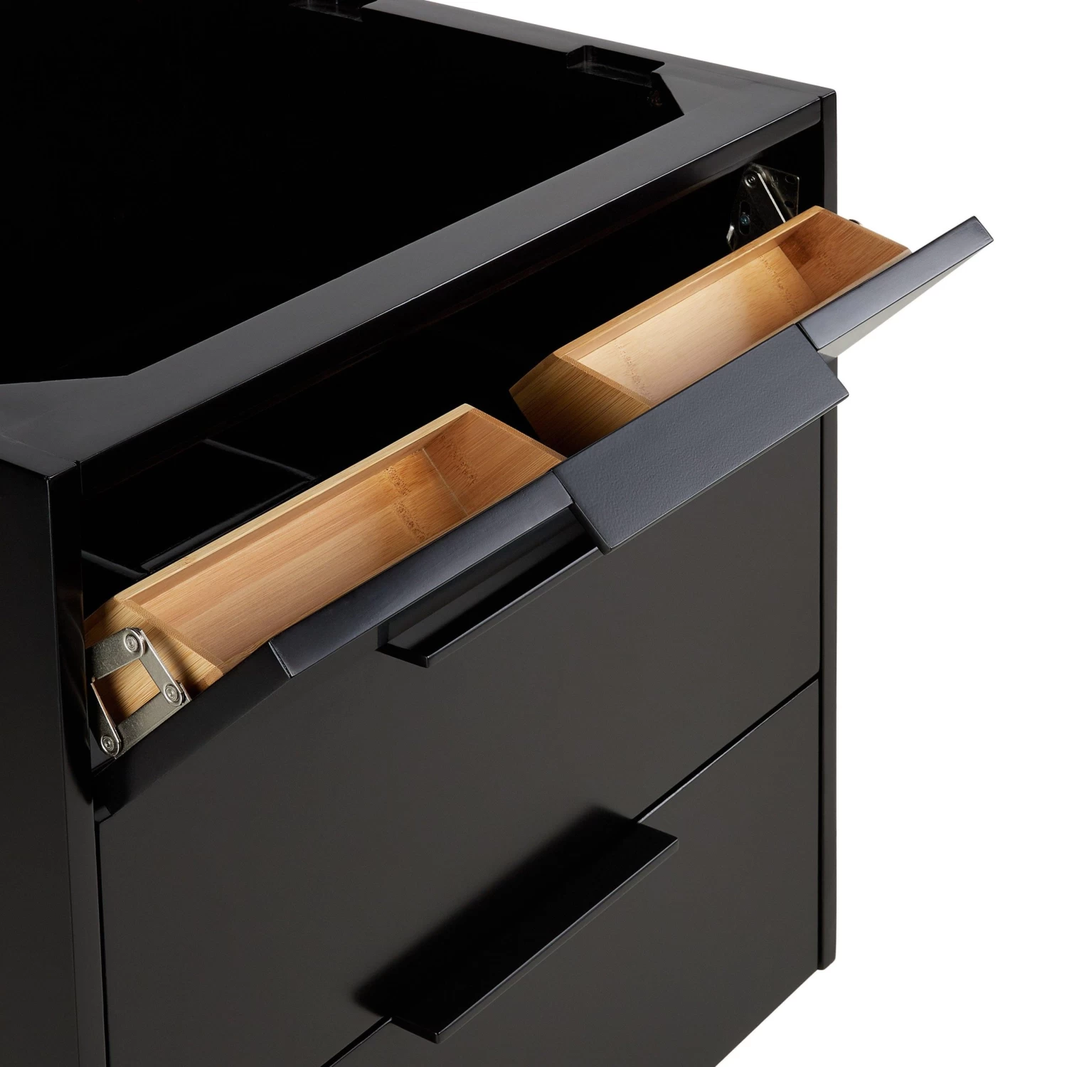 24" Dita Wall-Mount Vanity With Rectangular Undermount Sink - Black - Image 10