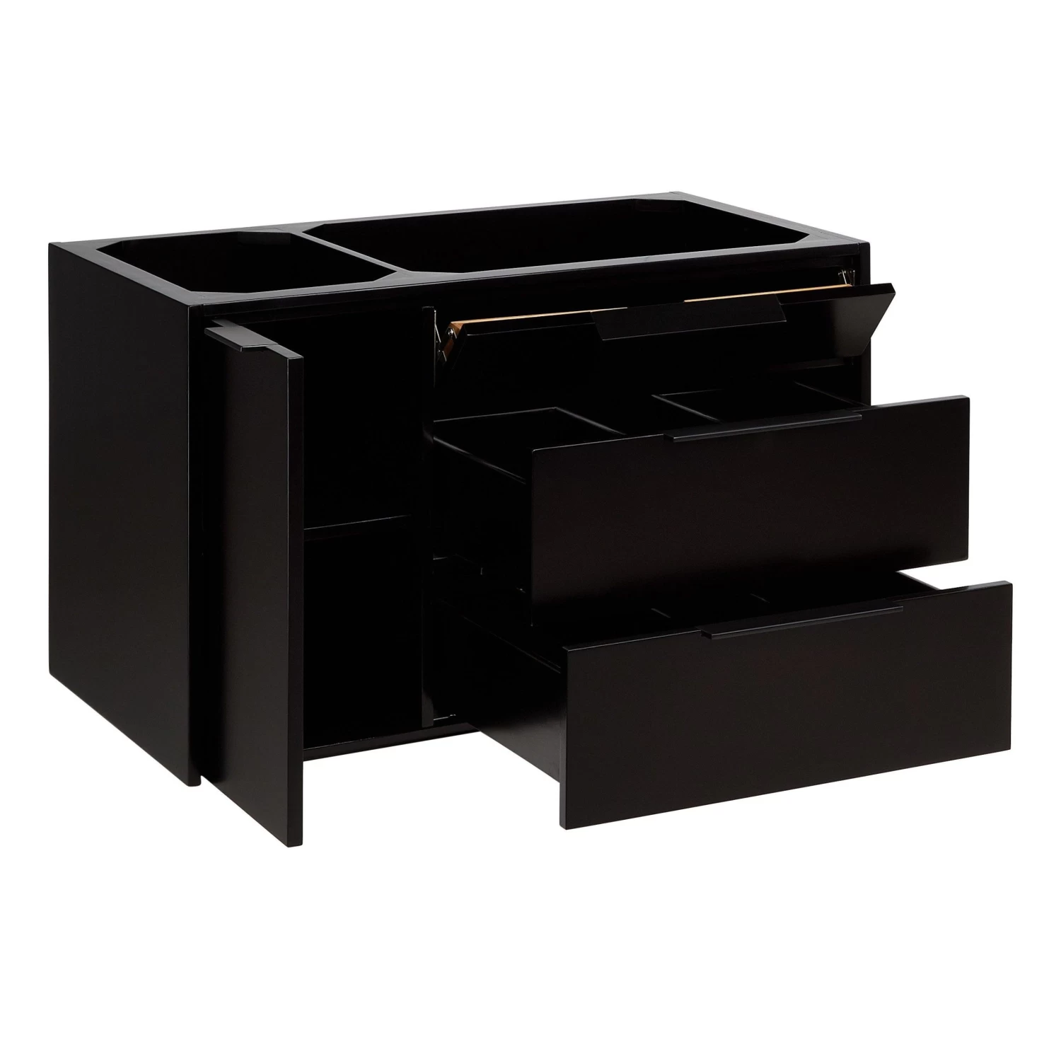 36" Dita Wall-Mount Vanity - Black - Vanity Cabinet Only - Image 2