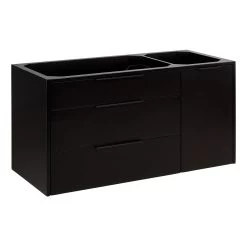 42" Dita Wall-Mount Vanity - Black - Vanity Cabinet Only
