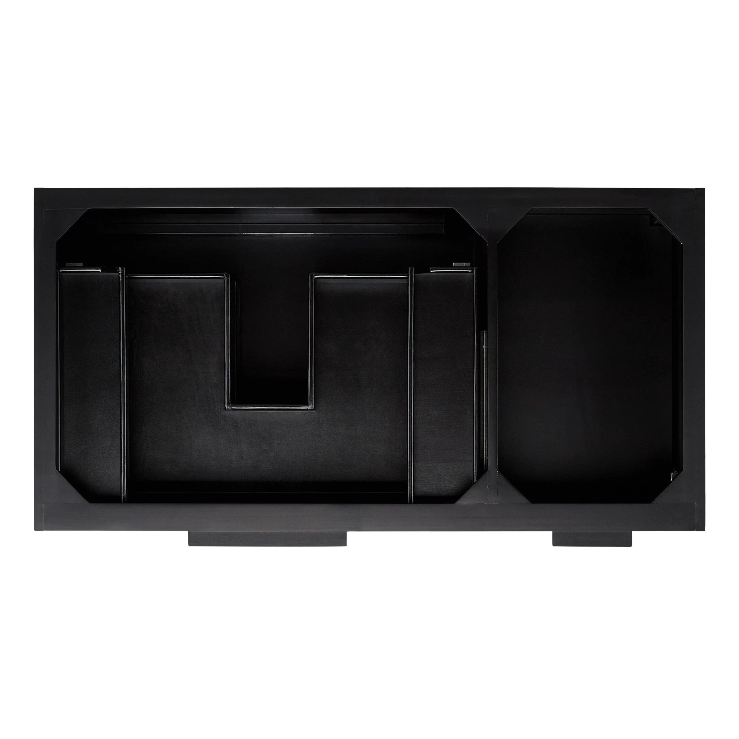 42" Dita Wall-Mount Vanity - Black - Vanity Cabinet Only - Image 4