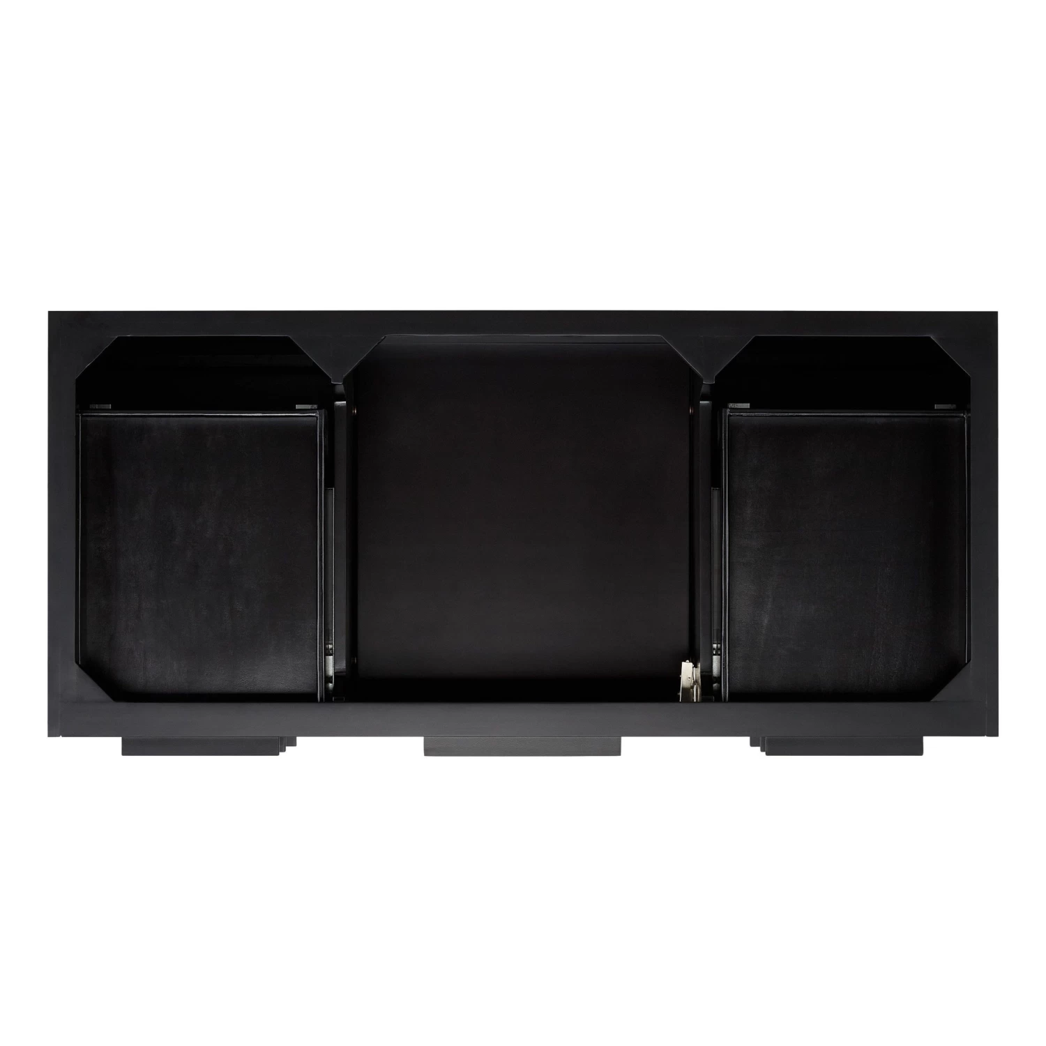 48" Dita Wall-Mount Vanity - Black - Vanity Cabinet Only - Image 4