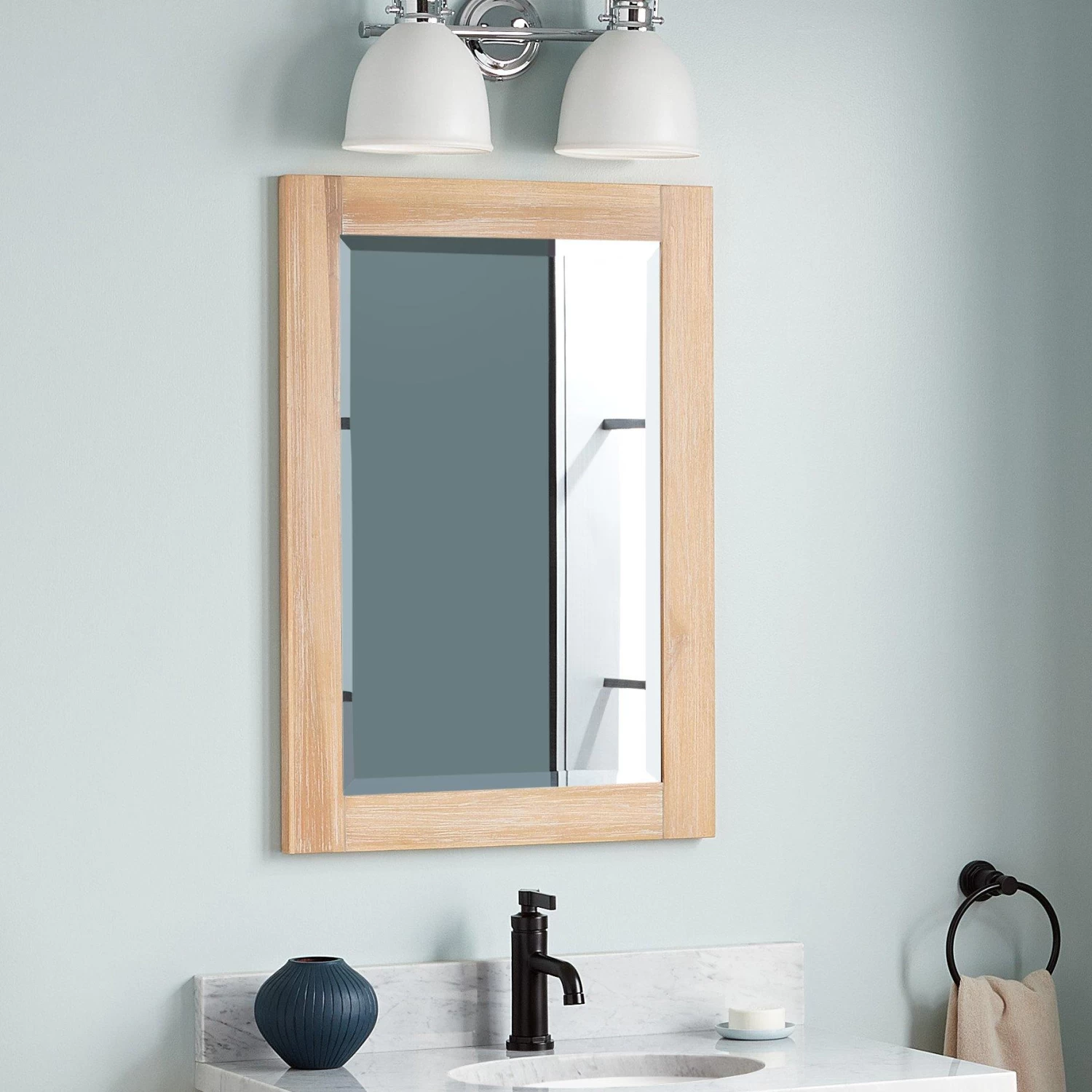 Fallbrook Vanity Mirror - Driftwood Brown
