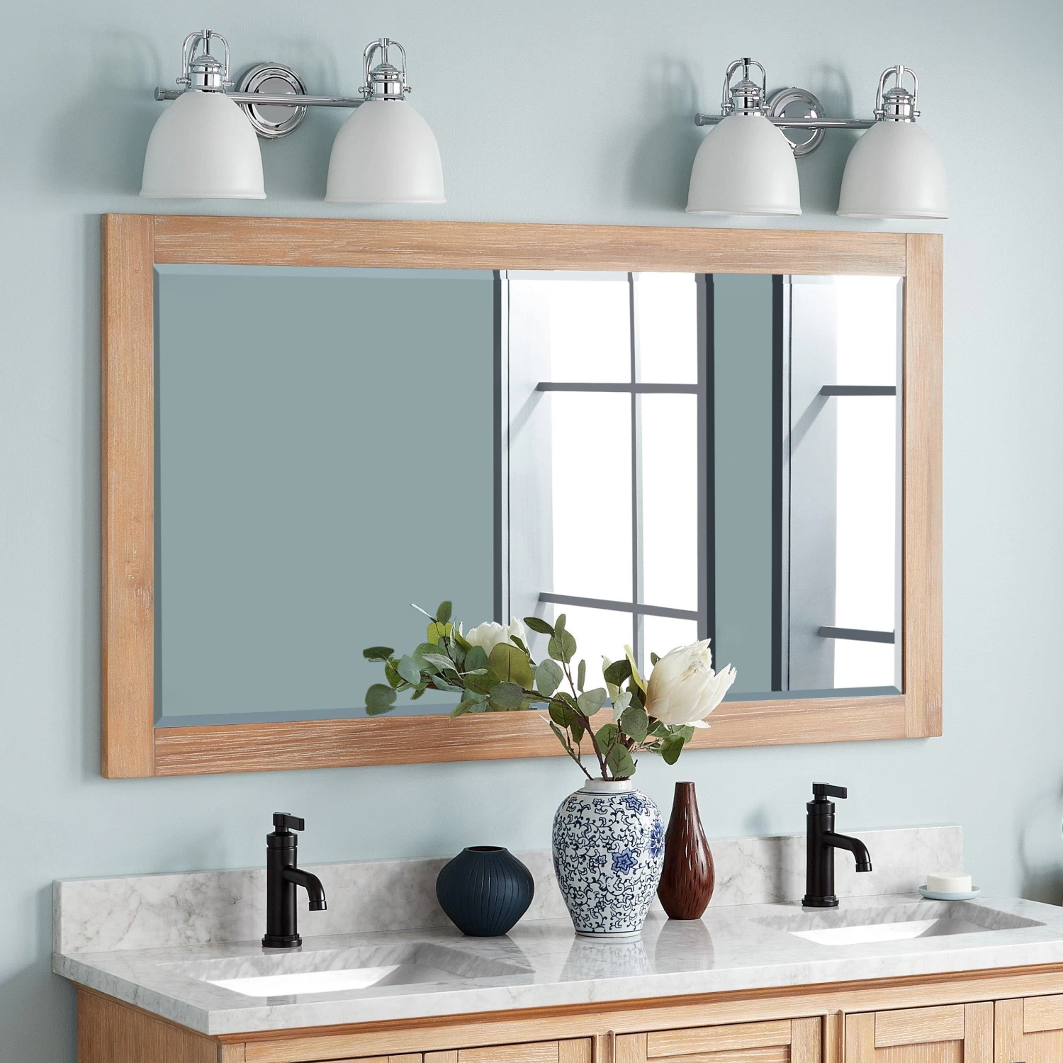 Fallbrook Vanity Mirror - Driftwood Brown - Image 3