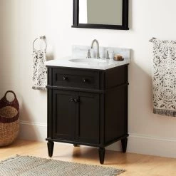 24" Elmdale Vanity With Undermount Sink - Charcoal Black