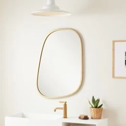 Amburgey Asymmetrical Decorative Vanity Mirror