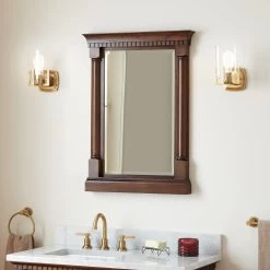 Claudia Vanity Mirror - Antique Coffee