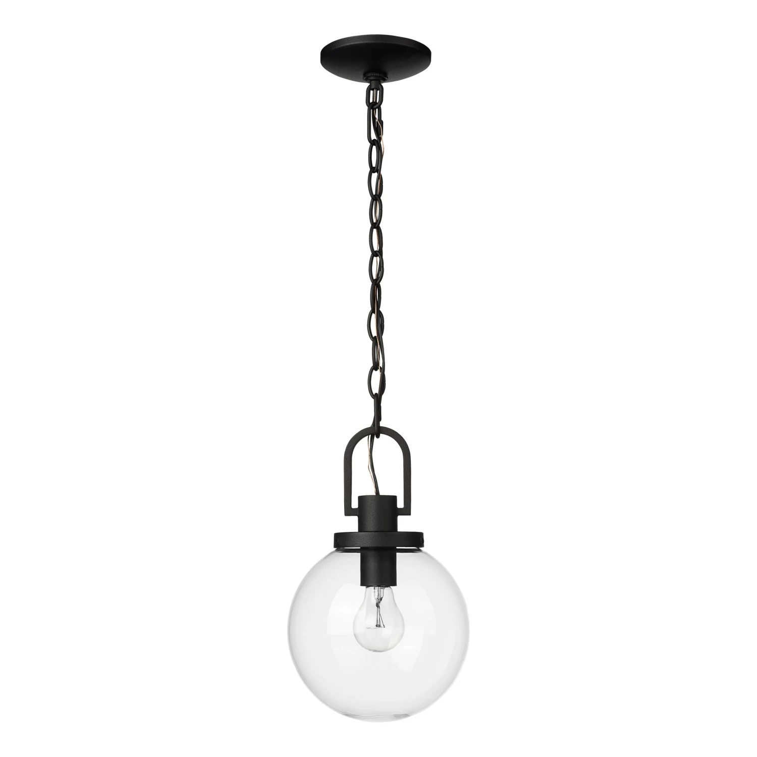 Wenston Outdoor Hanging Pendant - Black - Single Light - Image 2