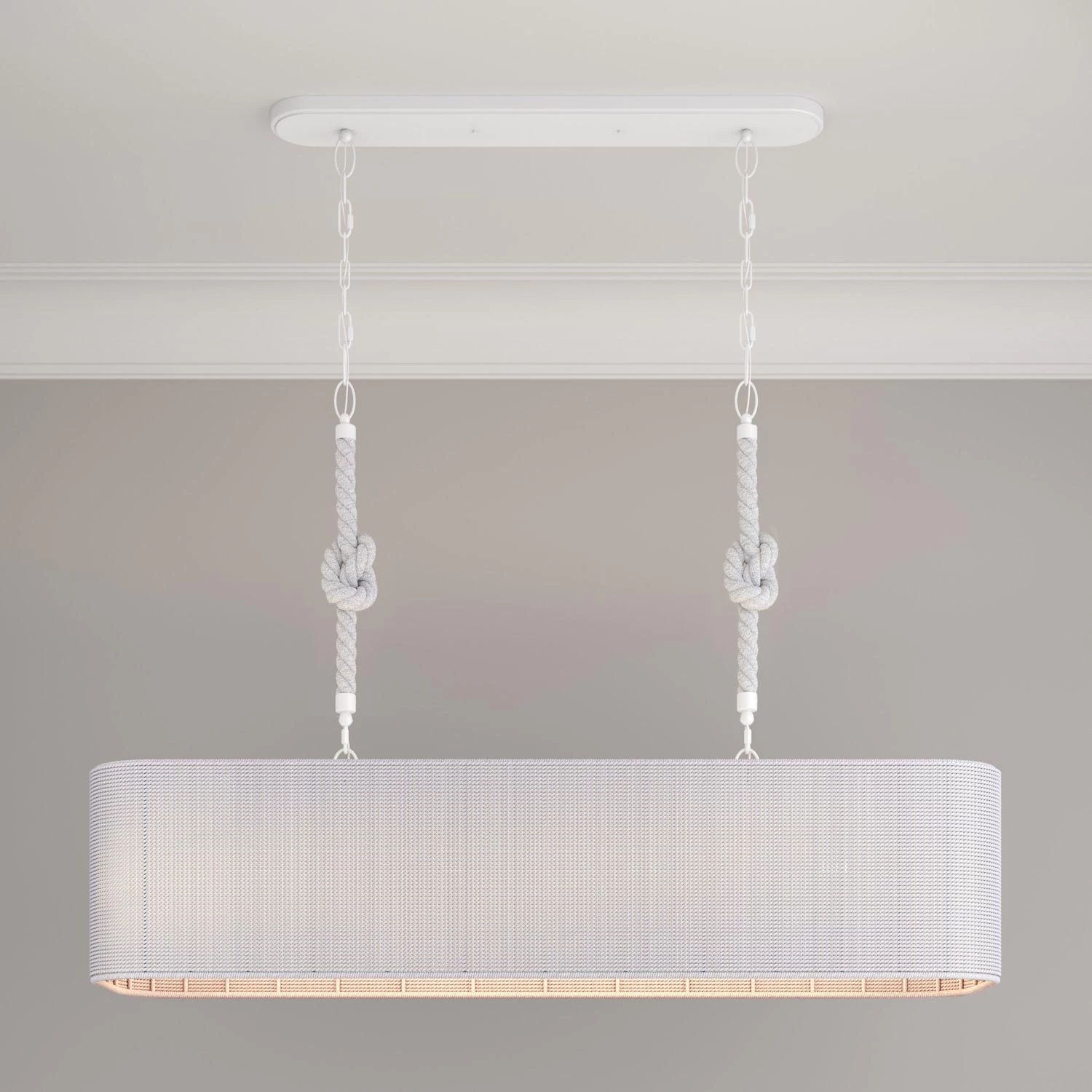 Lodelle 4-Light Linear Pendant - Matte White