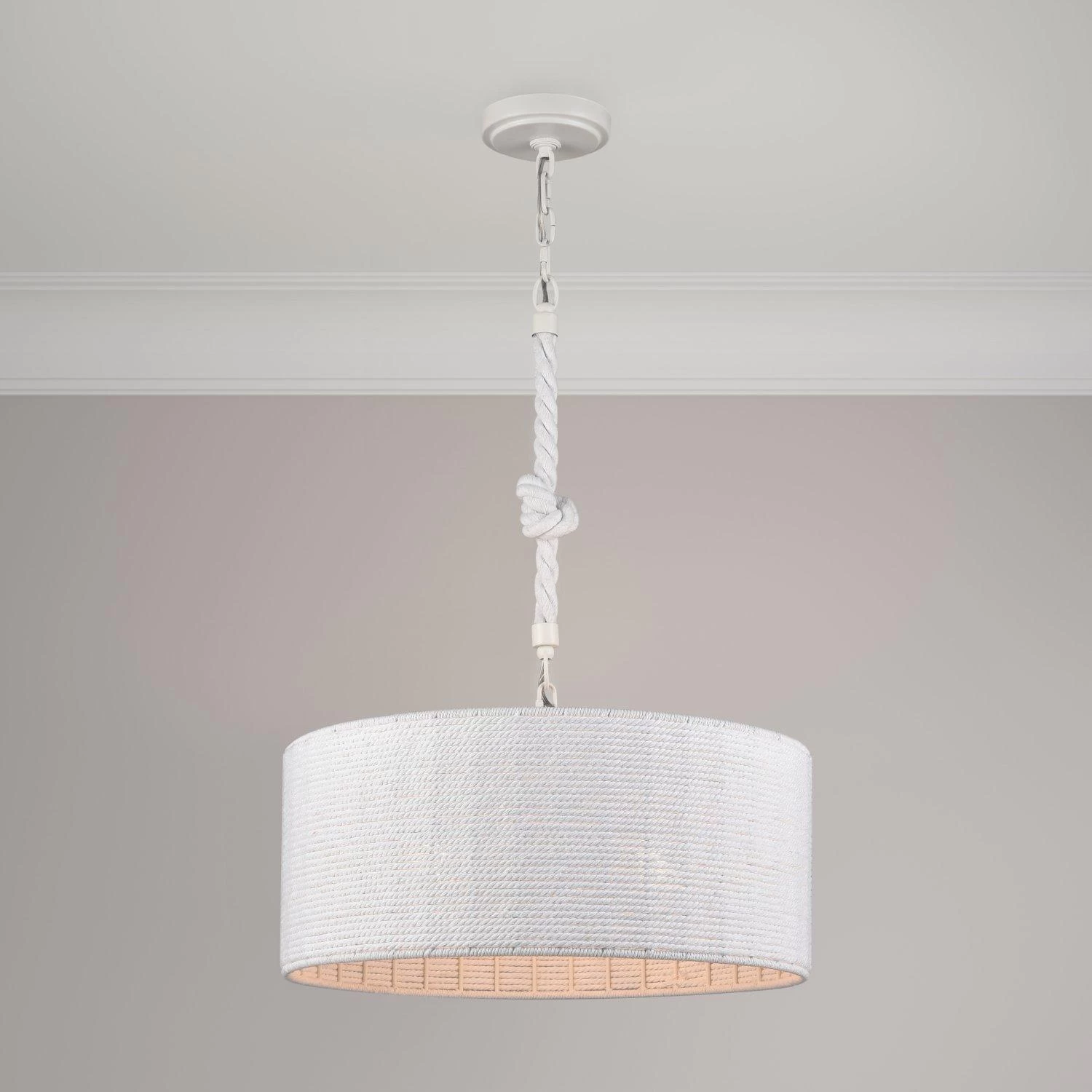 Lodelle 3-Light Pendant - Matte White