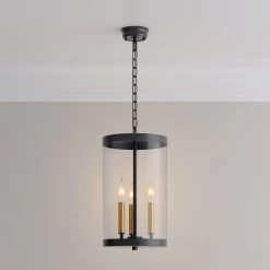 Elmington 3-Light Outdoor Hanging Pendant