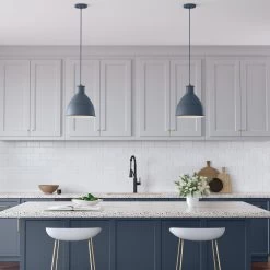 Glencroft Pendant - Storm Blue - Single Light