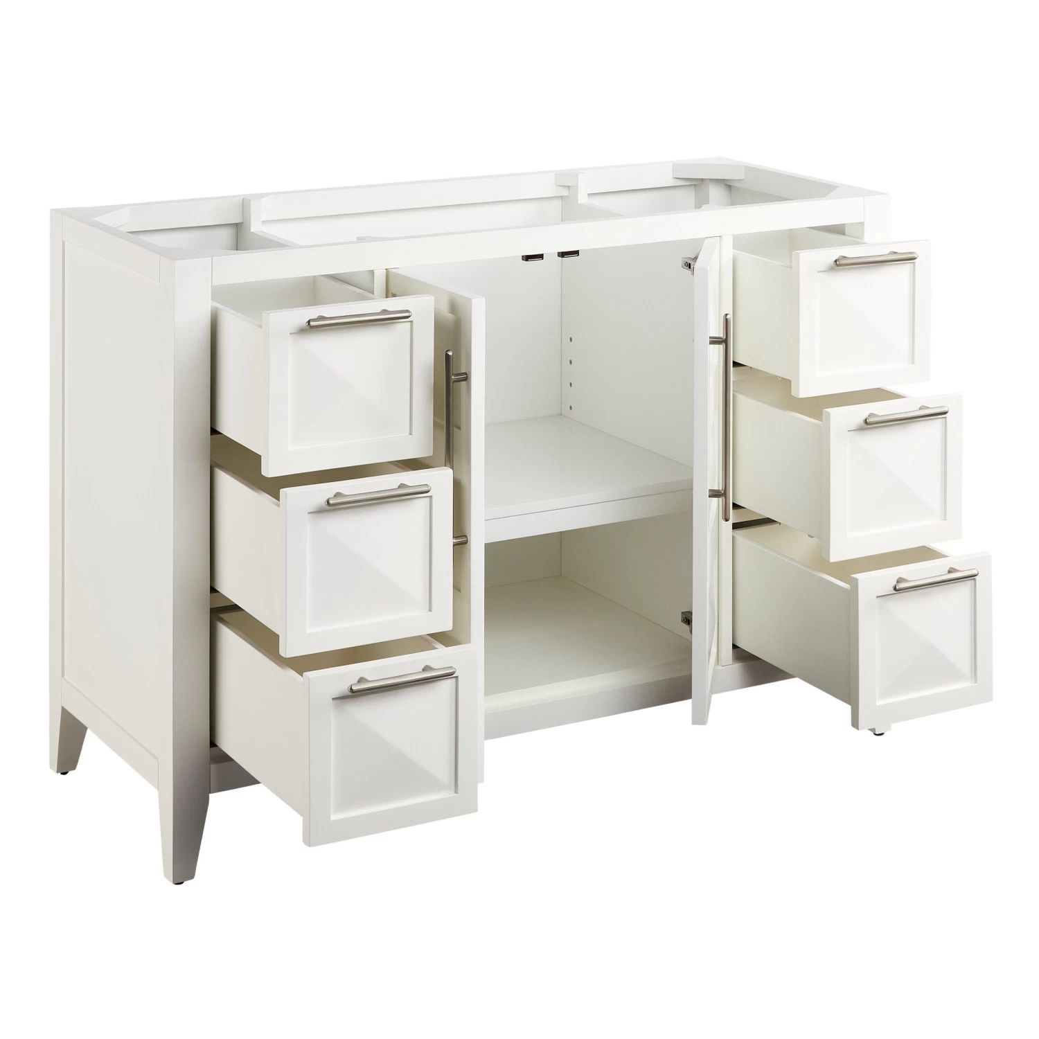 48" Holmesdale Vanity - Bright White - Vanity Cabinet Only - Image 2