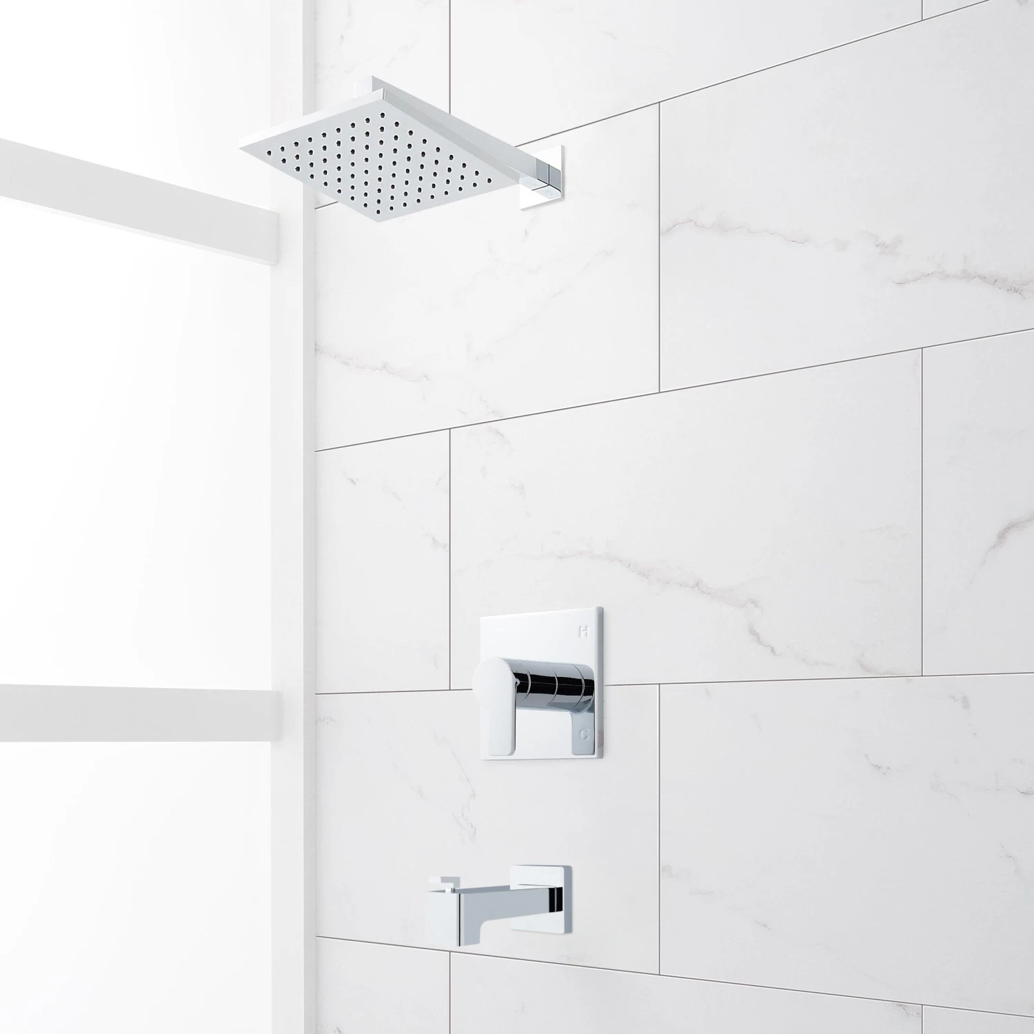 Hibiscus Pressure Balance Tub And Shower System - Image 2