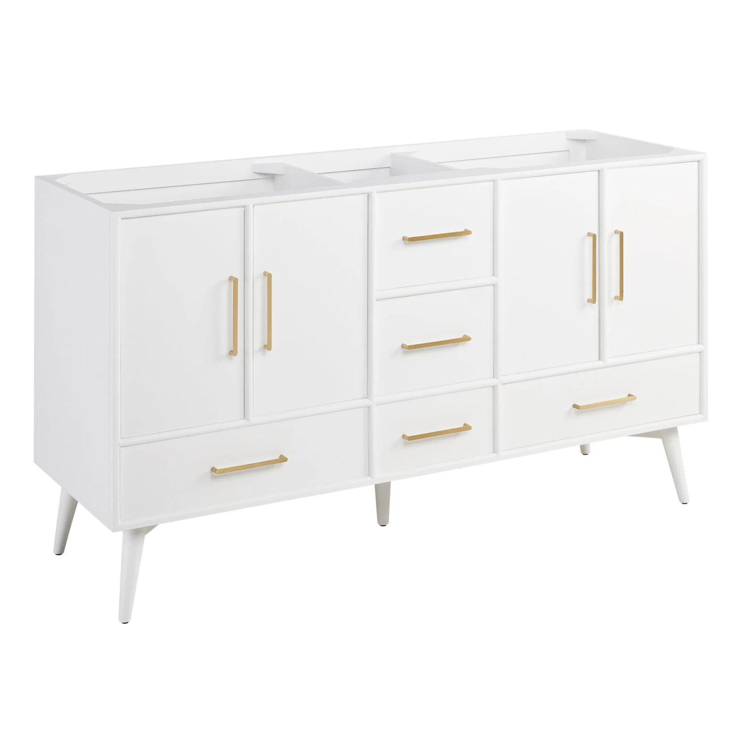60" Novak Vanity - Bright White - Vanity Cabinet Only