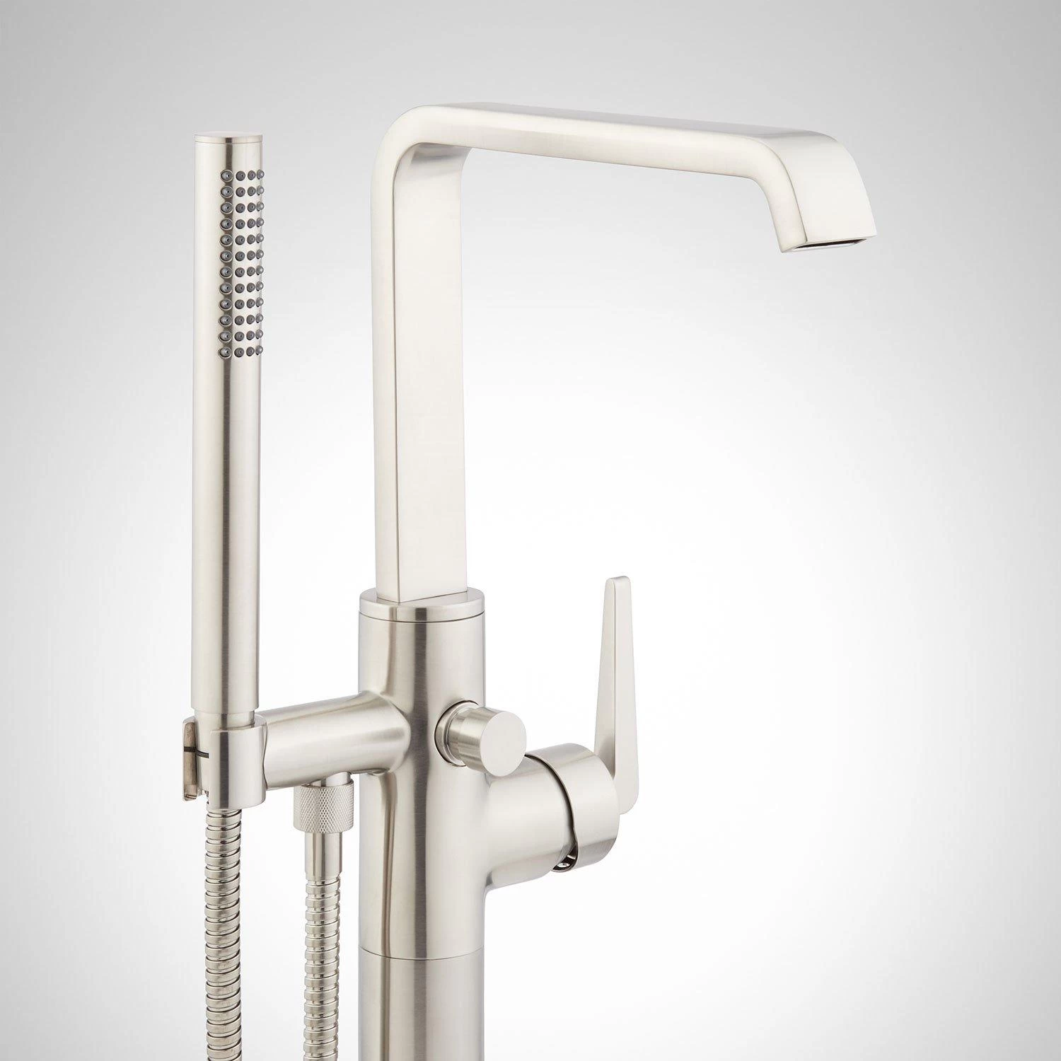 Drea Freestanding Tub Faucet With Hand Shower - Image 5