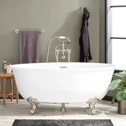 59" Watters Acrylic Clawfoot Tub - Imperial Feet