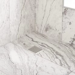 Werner Square Shower Drain With Drain Flange