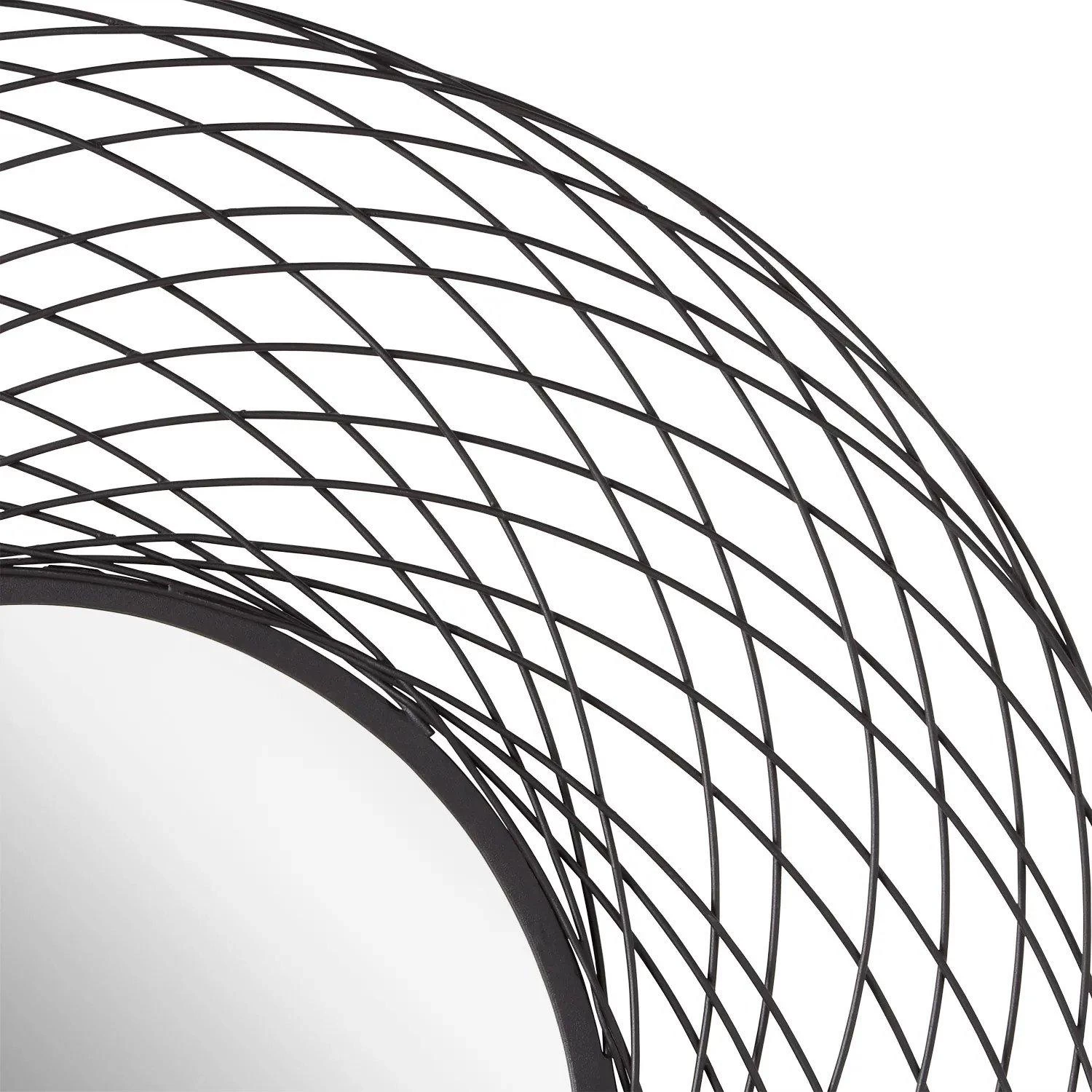 Sombria Decorative Vanity Mirror - Black Powder Coat - Image 5