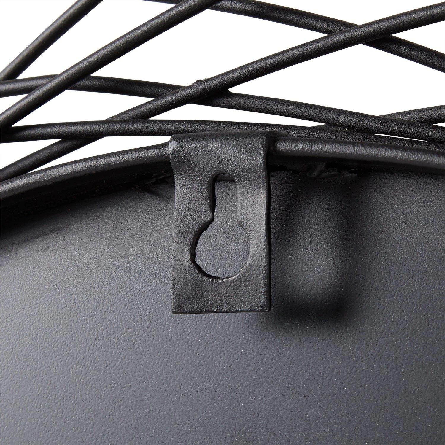 Sombria Decorative Vanity Mirror - Black Powder Coat - Image 6