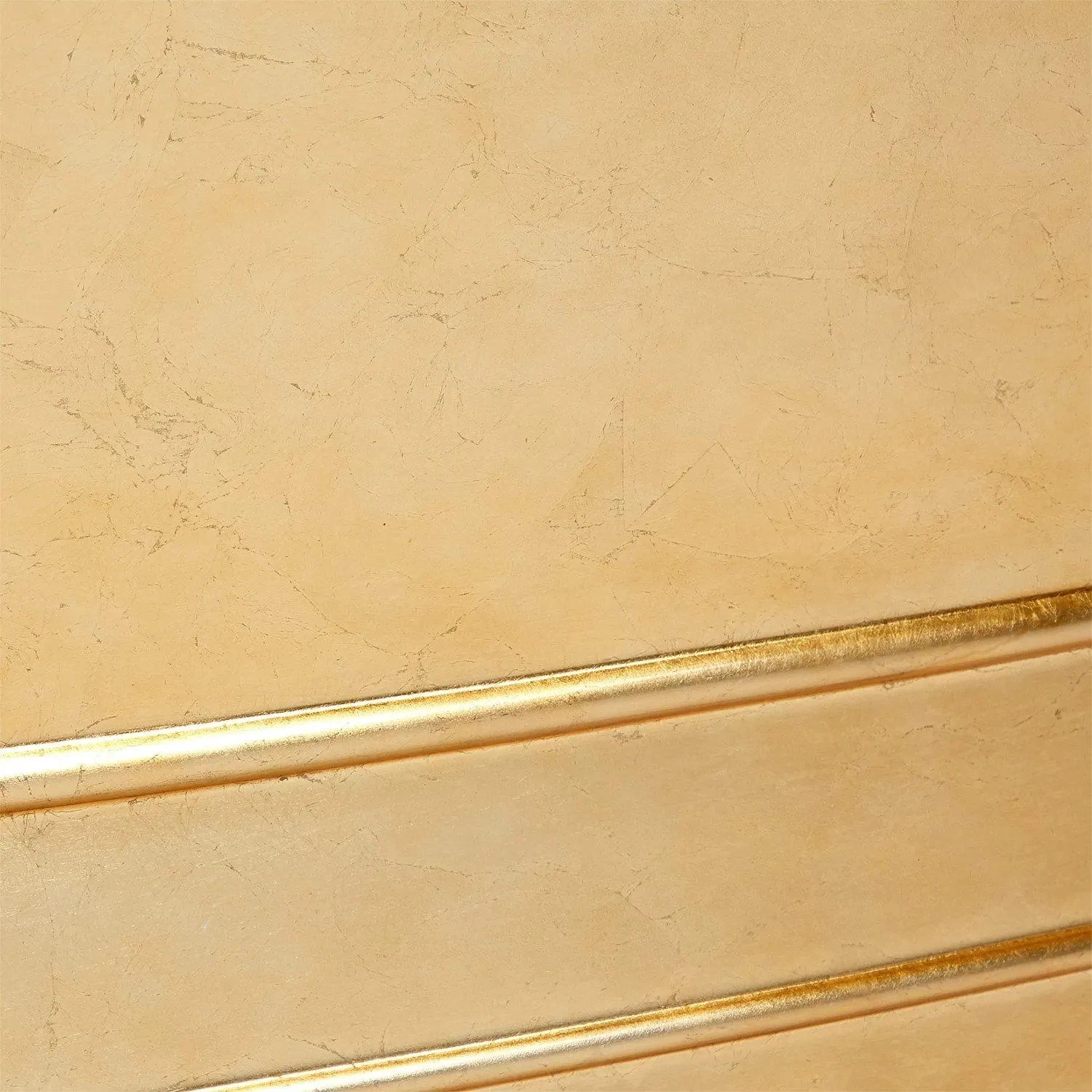 69" Desborough Acrylic Freestanding Double-Slipper Tub - Gold Leaf - Image 5