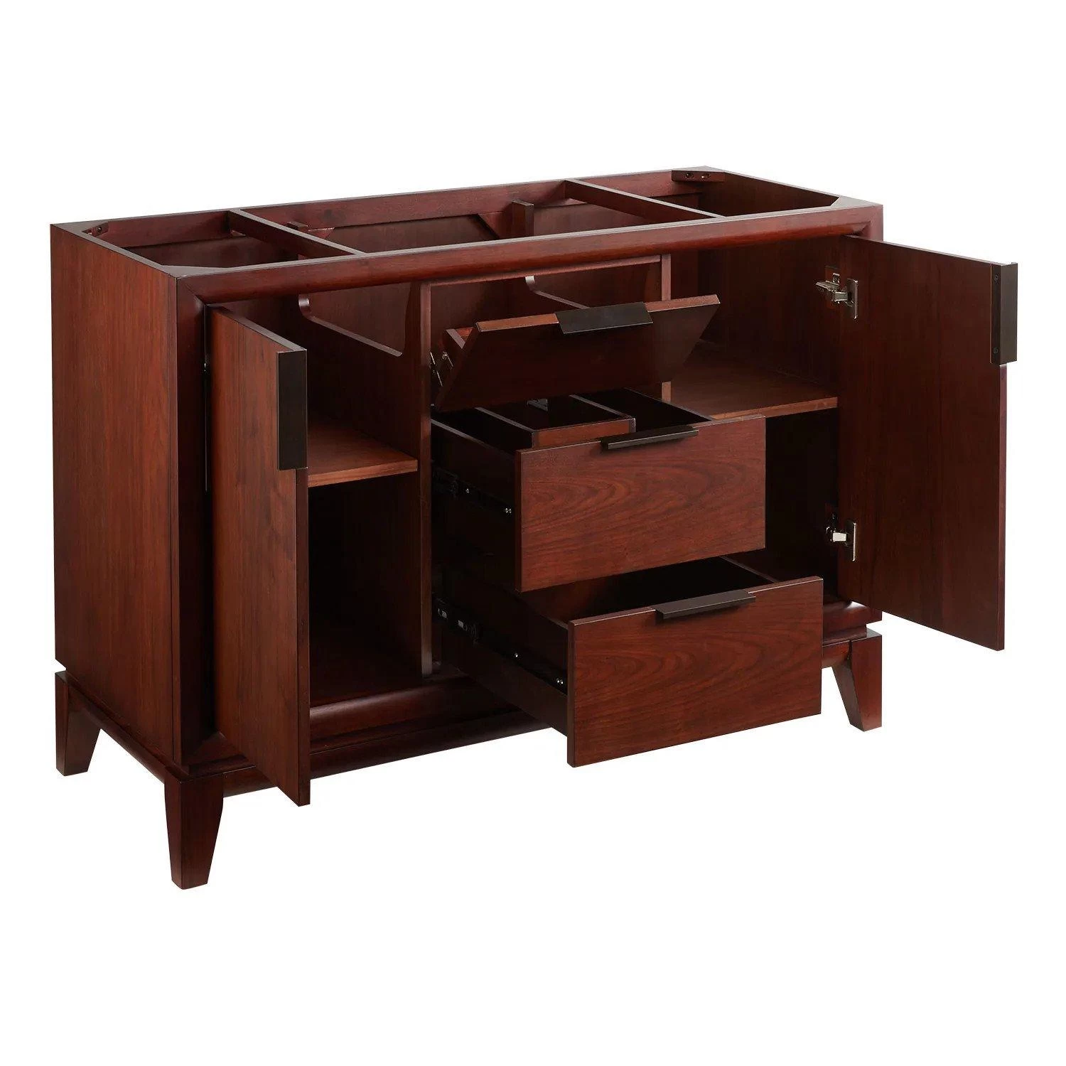 48" Talyn Mahogany Vanity For Rectangular Undermount Sink - Light Walnut - Image 3