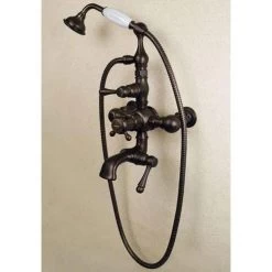 Nottingham Thermostatic Wall-Mount Tub Faucet And Hand Shower - Chrome