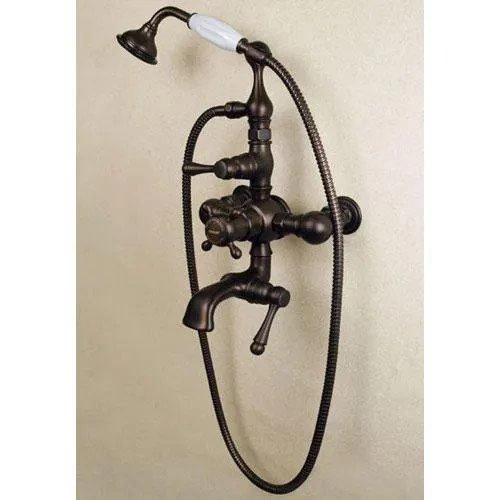 Nottingham Thermostatic Wall-Mount Tub Faucet And Hand Shower - Chrome