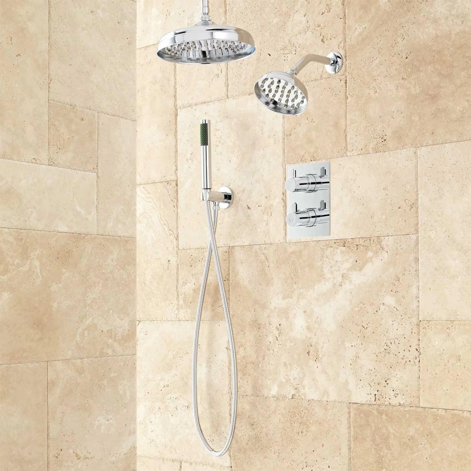 Hinson Dual Shower Head Shower System With Hand Shower - Image 2