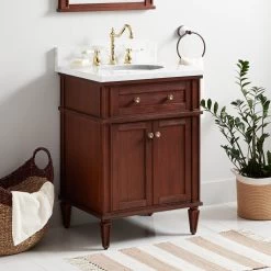 24" Elmdale Vanity For Undermount Sink - Antique Brown