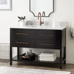 48" Robertson Vanity For Rectangular Undermount Sink - Black
