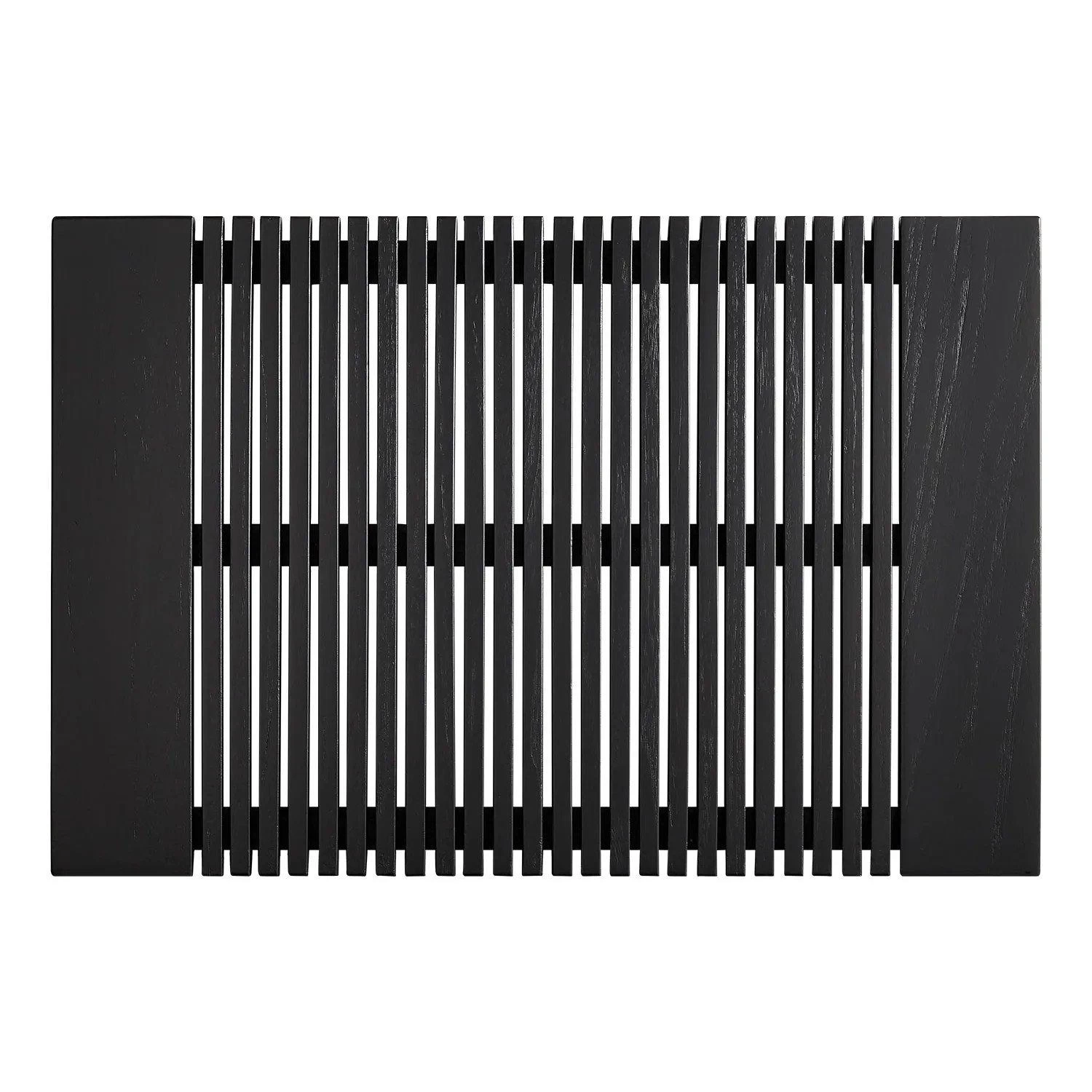 Mei Teak Bathroom Floor Mat - Black Teak - Image 2