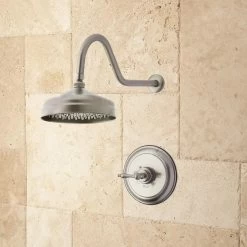 Lambert Rainfall Nozzle Shower Set - Classic Lever Handle